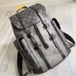 P400 Exclusive Customized Actual Top Original Reinforced Variable Chip M43735 Old Flower N41379 Black Check M41379 Black Flower M45419 Black Gray Multi-functional Christopher Shoulder bag with Monogram canvas interpretation of hiking bag's rugged and unpr