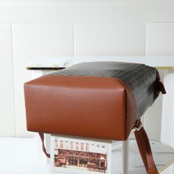 Close-up of shoulder bag details