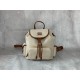 P7605BZ042 Canvas and the original imported calf leather perfect match thick wear linen blend lining using casual style design style fashion simple high-level and then fused with exquisite handmade craftsmanship to add a number of pockets storage shoulder