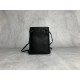 p4805NF460 black new mini bucket bag made of top imported lambskin leather is super soft and cost-effective can manage a variety of styles very playful and cute can be shoulder crossbody handheld shoulder shape varied bag is small but very able to load si