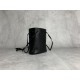 p4805NF460 black new mini bucket bag made of top imported lambskin leather is super soft and cost-effective can manage a variety of styles very playful and cute can be shoulder crossbody handheld shoulder shape varied bag is small but very able to load si