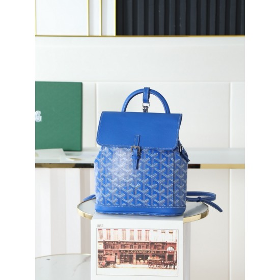 Premium Quality Original P580 Goyard Aln Mini Shoulder BagButtoned version with original gift boxUpgraded manualRibbonThe Aln Mini Shoulder Bag is a condensed version of the Aln Medium with an emphasis on mold and versatilityWith a set of clever hooks and