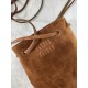 P4805NF460 light brown new mini bucket bag made of top imported lambskin leather is super soft and cost-effective can manage a variety of styles very playful and cute can be shoulder crossbody handheld shoulder shape varied bag is small but very loaded si