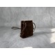 P4805NF460 dark brown new mini bucket bag made of top imported lambskin leather is super soft and cost-effective can manage a variety of styles very playful and cute can be shoulder crossbody handheld shoulder shape varied bag is small but very loaded siz