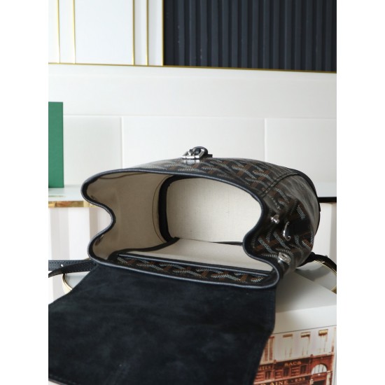 Premium Quality Original P580 Goyard Aln Mini Shoulder BagButtoned version with original gift boxUpgraded manualRibbonThe Aln Mini Shoulder Bag is a condensed version of the Aln with an emphasis on mold and versatilityWith a set of clever hooks and two re