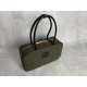 p8005BB117 Plaid green MiuMiu new birdcage briefcase a complete blend of fashion and classic the next big hit is it wool fabric with calfskin leather texture is soft and durable than the all-leather model is lighter and more versatile color both appearanc