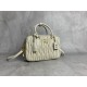 p9205BB124 M new large 5BB124MiuMiu new too pretty bowling handbags imported lambskin classic brand iconic Matelasse texture embroidery retro frosted hardware to retain the due sense of playfulness the bag type overall stiff and shaped full of personality