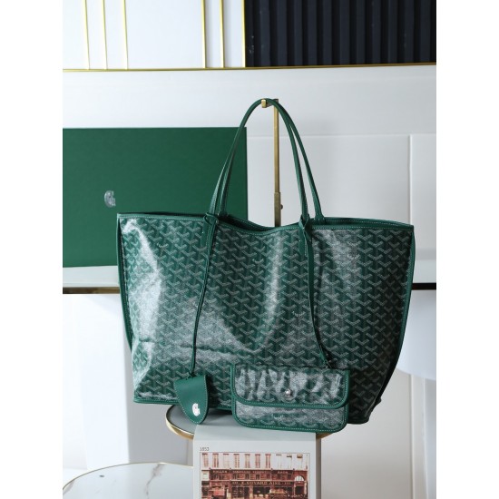 Premium quality original material p650 reversible anjou double-sided support oversized imported version of the first layer of calf leather customized goyardine rain dew cotton and linen version of the symmetrical pattern senior sense of whatever color on 