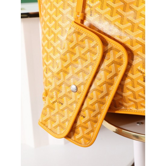 Premium quality original material p650 reversible anjou double-sided support oversized imported version of the first layer of calf leather custom goyardine rain rainbow cotton and linen version of the symmetrical pattern senior sense of whatever color on 