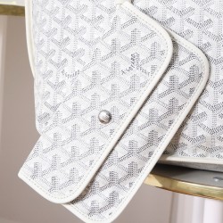 Premium quality original material p650 reversible anjou double-sided tray oversized imported version of the first layer of calf leather customized goyardine rain dew cotton and linen version of the symmetrical pattern high sense of whatever color on the b