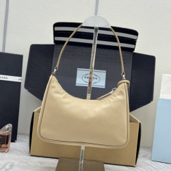 F270 with counter to the version of the full set of packaging exclusive customized explosive models leather shoulder armpit bag Bailat hardware Hobo2005 women's nylon shoulder bag 1NE204 using imported original parachute fabric handle cross grain cowhide 