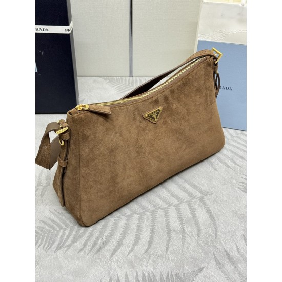 F670 new underarm bag Aimee suede suede 1BC228 large frosted leather arrived new shoulder bag design inspired by the exploration of Hobo silhouette soft lines quite modern sense of leather soft super versatile back a lot of euphonious leather silhouette c