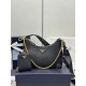 F580 with a full set of the right version of the counter package exclusive custom upgraded version of the three-in-one new 1BH204 cross grain leather gold hardware nylon Hobo hand-carrying underarm bag Netroots Sisters crazy grass popular in the fashion c