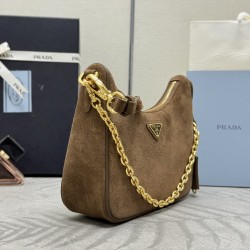 F500 with counter counter version of the full set of packaging exclusive customized suede suede Hobo 1BC204 hand carry armpit bag crossbody bag this Hobo hand carry armpit bag crossbody bag is very strong function of a bag of three too perfect using impor