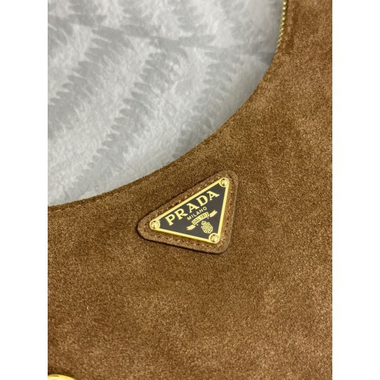 F500 with counter counter version of the full set of packaging exclusive customized suede suede Hobo 1BC204 hand carry armpit bag crossbody bag this Hobo hand carry armpit bag crossbody bag is very strong function of a bag of three too perfect using impor