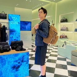 Cork color backpack model picture