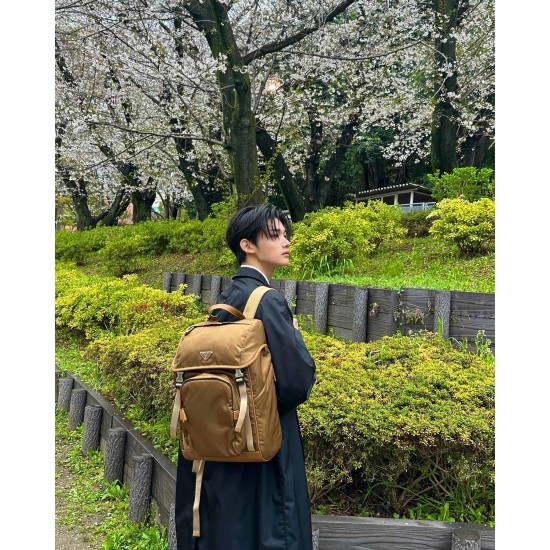 Cork color backpack model picture