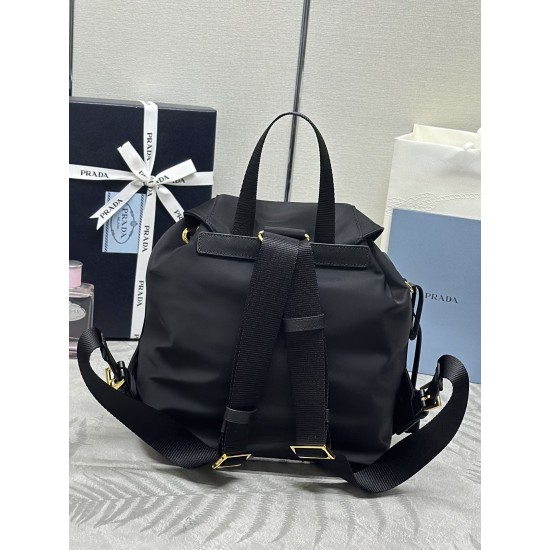 F470 with counter counterpartFully packagedExclusive customized gold bucklesClassic backpack 1BZ677Gold hardwareThis practical and innovative backpack is made of imported nylon fabricAdjustable shoulder straps and woven carry handlesRemovable ReEdition le