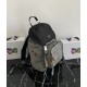 P450 Exclusive First 2VZ135 Black and Gray Shoulder BagNewest colorway of this nylon backpack with Saffiano leather trimCreative and technical to create a chic styleTop-quality brushed hardwareMultiple pockets and tech-lined back with a distinctive design