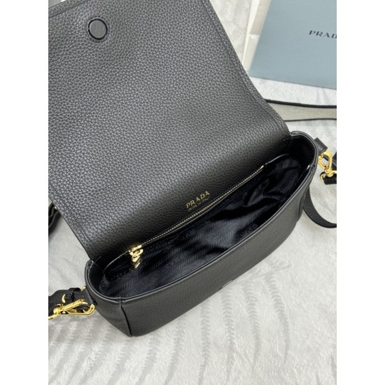 F750 with counter counter version of the full set of packaging exclusive customized new gold buckle double shoulder strap 1BD314 gold buckle this double shoulder strap with imported deerskin grain cowhide leather with two exchangeable adjustable long shou