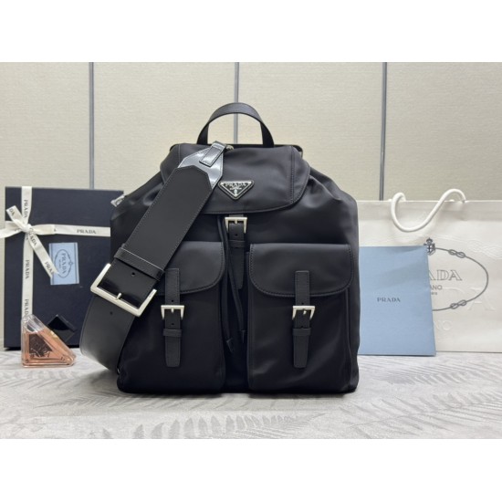 New backpacks glossy leather shoulder straps