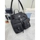 F560 new backpack 2VZ110 upgraded version of the nylon handbags this ReNylon backpack using classic nylon fabric design top hardware fusion of innovative and practical elements to present a refined and timeless style with a detachable shoulder strap a bag