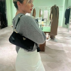 Oil Waxed Leather Underarm Bag