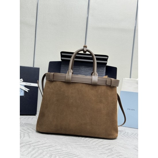 F880 new women's bag large 1BA416 suede suede this handbag women's bag using imported inside with imported nubuck leather frosted leather inside with imported sheepskin clean lines and sophisticated elements intertwined interpretation of the elegant and f
