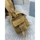 F700 with counter counterpart full set of packaging exclusive customized new messenger bag 1BD394 suede cinnamon This handbag is a perfect blend of sophistication and functionality made of imported suede with a soft silhouette with multiple pockets Lightw