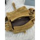 F700 with counter counterpart full set of packaging exclusive customized new messenger bag 1BD394 suede cinnamon This handbag is a perfect blend of sophistication and functionality made of imported suede with a soft silhouette with multiple pockets Lightw