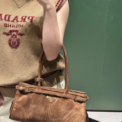 1BA426 Suede Dark Brown Top View