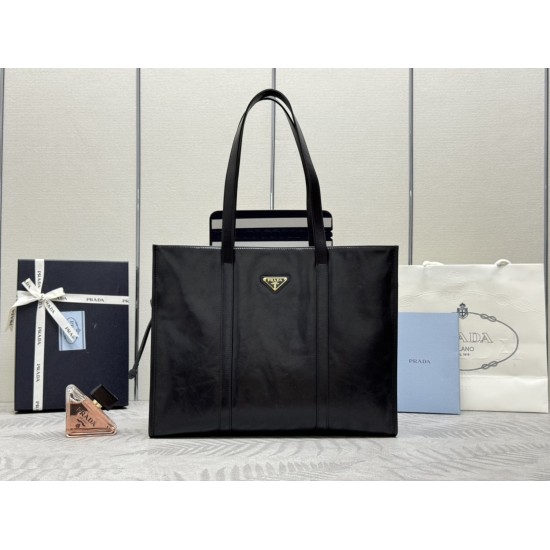 New Waxed Leather Tote Bag 1bg460 Returns