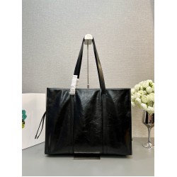 P750 top original single new waxy leather tote bag 1BG460 this tote bag using imported waxy leather oily color exudes a classical atmosphere shoulder carry handheld can be capacity space is very large huge good use is definitely the time business people m